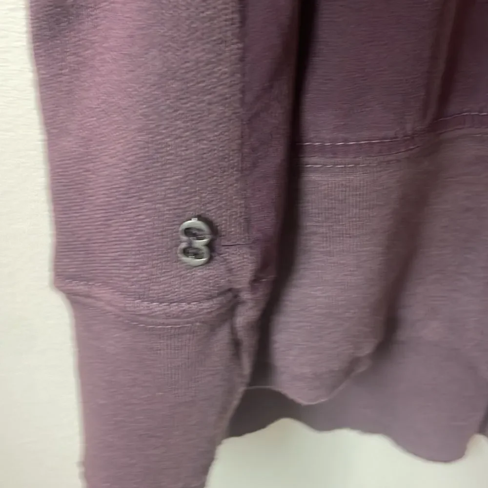 Ottod’Ame Anthropologie Made in Italy 100% cotton raw hem Eggplant sz 8 Boho